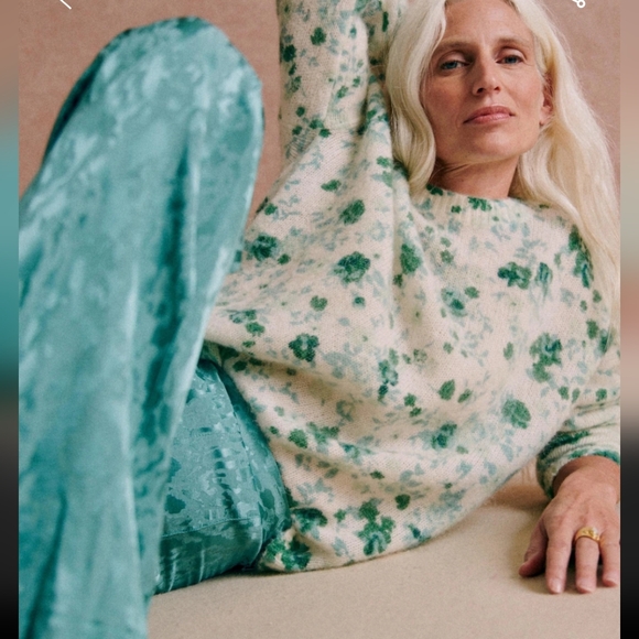 Sezane Sweaters - Sezane Amaya Wool Floral Jumper